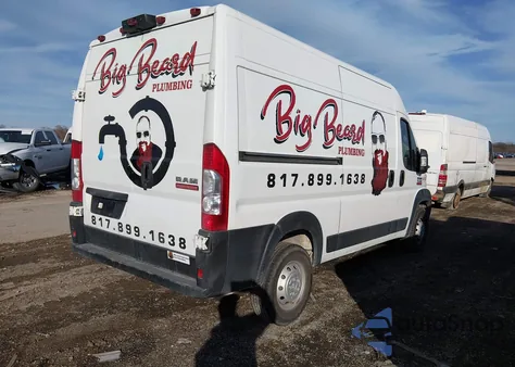 2020 Ram Promaster 1500 High Roof 136 Wb z USA, uszkodzony, nr VIN 3C6TRVBG0LE103089